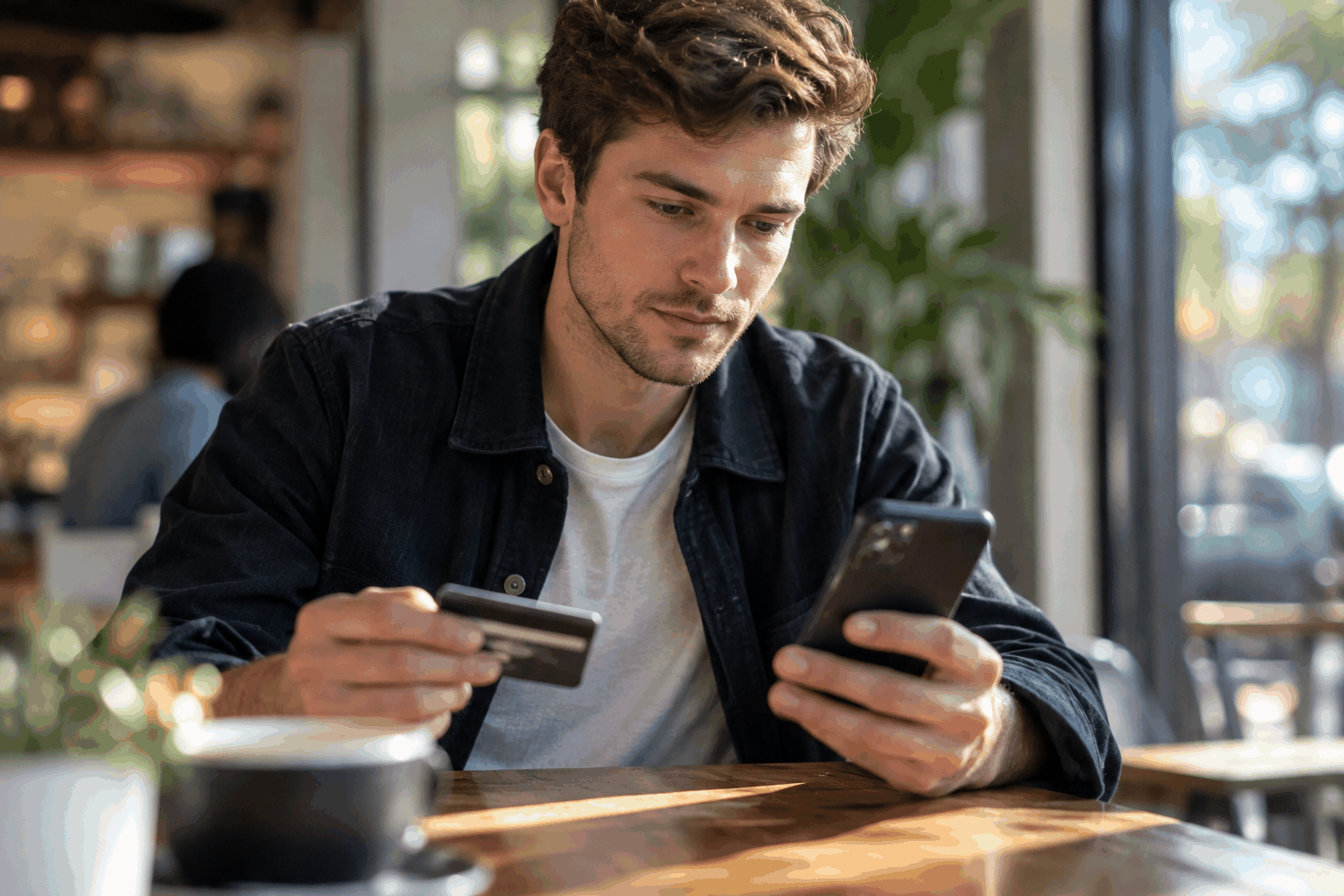 Everyday Consumer Verifying Business Before Payment